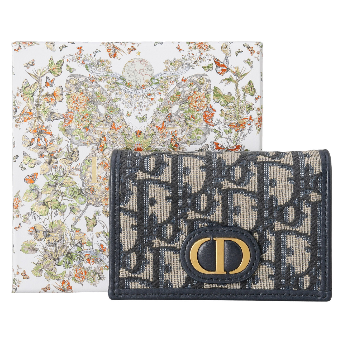 CHRISTIAN DIOR(USED)디올 오블리크 몽테인 30 카드지갑